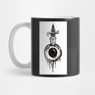 Eyeball, punk pen and ink design , tattoo inspired Mug